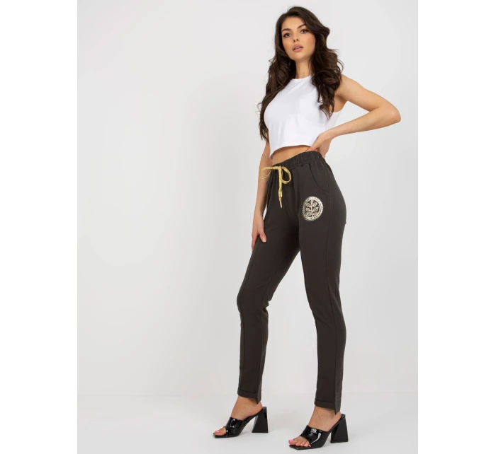 Tepláky RV DR 6742.57 tmavá khaki