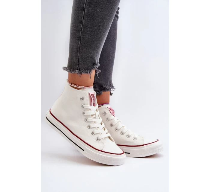 Dámské vysoké tenisky Big Star Bílé Dámské vysoké tenisky Big Star Bílé