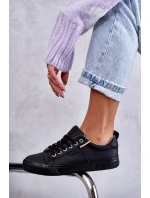 Dámské tenisky Kožené Big Star model 21594380 Černá - Big Star Shoes Dámské tenisky Kožené Big Star model 21594380 Černá - Big Star Shoes