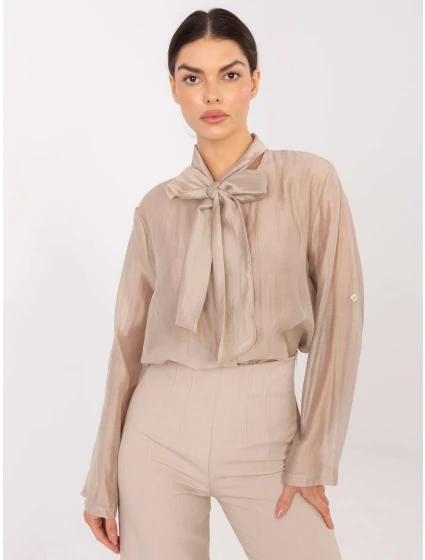 Koszula IT KS model 21795596 beżowy - FPrice Koszula IT KS model 21795596 beżowy - FPrice