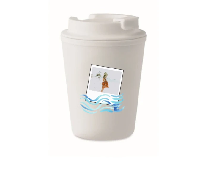 Personalizovaný cestovní termohrnek s polaroidem z dovolené