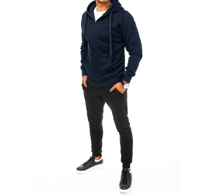 Pánské tmavě modré a černé tepláky Dstreet AX0628 Pánské tmavě modré a černé tepláky Dstreet AX0628