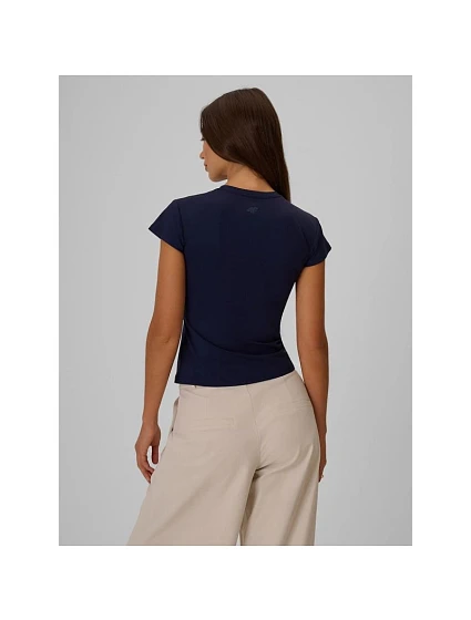 Dámské hladké tričko slim model 22276637 - 4F