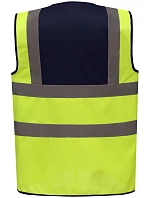 Yoko HVW 100 Hi-Vis bezpečnostní vesta 79.W100 navy/hi vis yellow Yoko HVW 100 Hi-Vis bezpečnostní vesta 79.W100 navy/hi vis yellow