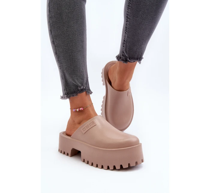 Dámské žabky na masivní podrážce Big Star model 21649446 Bílé - Big Star Shoes Dámské žabky na masivní podrážce Big Star model 21649446 Bílé - Big Star Shoes