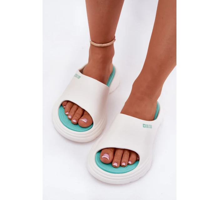 Pěnové Dámské Pantofle Big Star model 21694551 Bílé - Big Star Shoes Pěnové Dámské Pantofle Big Star model 21694551 Bílé - Big Star Shoes