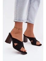 Dámské sandály na podpatku Černé model 21951362 - Boto