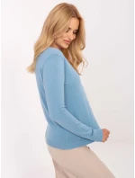 Sweter PM SW model 21308014 jasny niebieski - FPrice Sweter PM SW model 21308014 jasny niebieski - FPrice