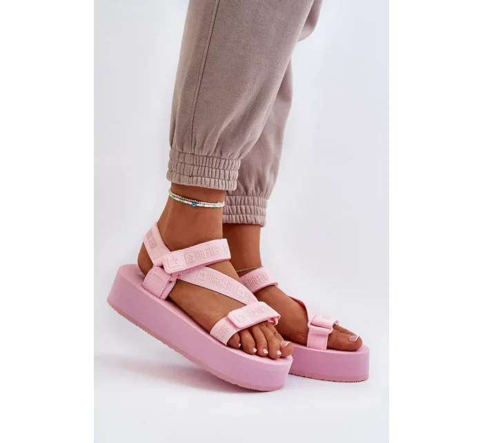 Dámské sandály na platformě Big Star Pink Dámské sandály na platformě Big Star Pink