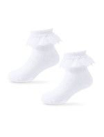 Dětské ponožky s ozdobnou krajkou SK-75