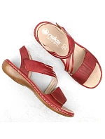 Kožené pohodlné sandály W model 22119032 red - Rieker