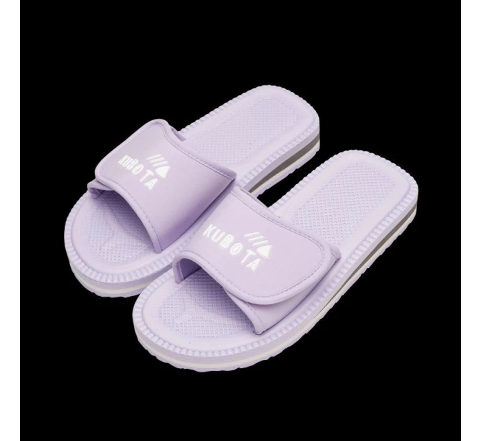 Klapky na suchý zip Kubota klasické pastelově fialové K25SS-100-001-10-1