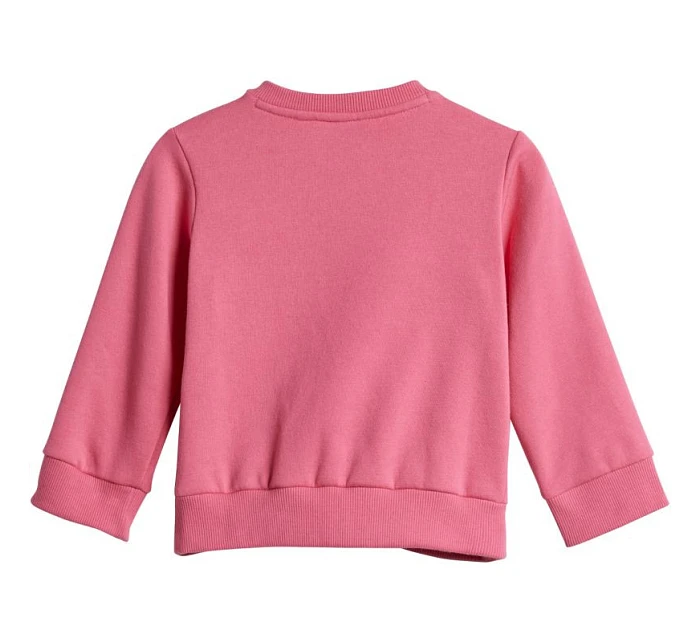 Dětské tepláky Adidas Essentials růžové a šedé JY0303