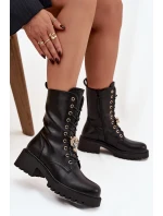 Dámské workery s ozdobou černé model 21744674 - Boto Dámské workery s ozdobou černé model 21744674 - Boto