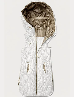 kamizelka damska ze  Goodlookin ecru model 22026384 - S'WEST