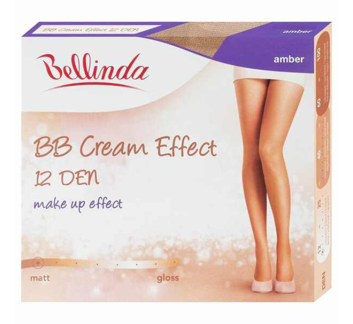 BB cream punčochy s make up efektem BB CREAM 12 DEN - BELLINDA - amber