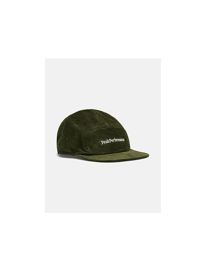 Čepice PEAK PERFORMANCE Cord Cap, zelená barva