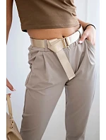 Kalhoty Puntor s páskem fango