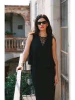 Šaty s černé model 21470647 - STYLOVE Šaty s černé model 21470647 - STYLOVE