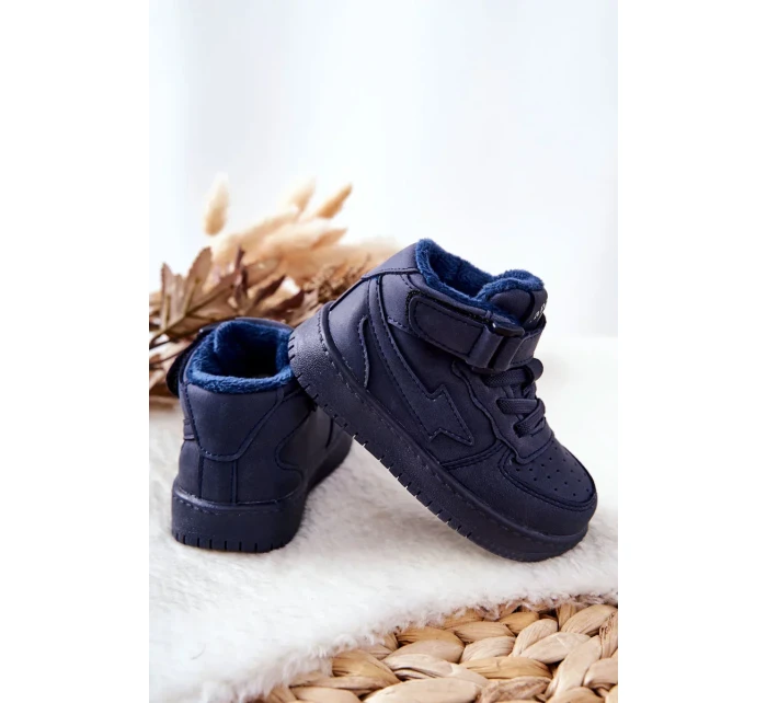 Dětské Zateplane Vysoké Boty Tmavě Modrá Clafi Dětské Zateplane Vysoké Boty Tmavě Modrá Clafi