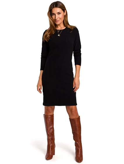 Dámské šaty model 21903284 černé - STYLOVE