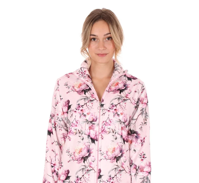 Dámský župan model 22064245 se zipem pink - Vestis Dámský župan model 22064245 se zipem pink - Vestis