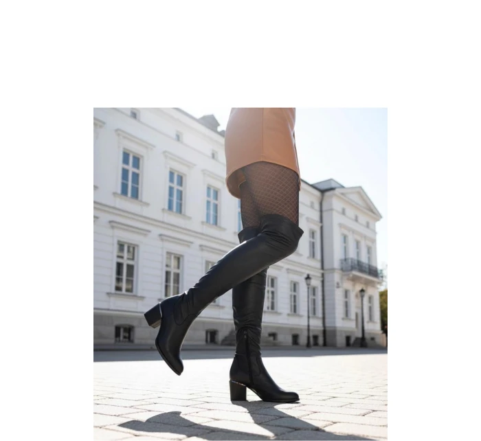 Kozačky na podpatku  model 221012 Solea