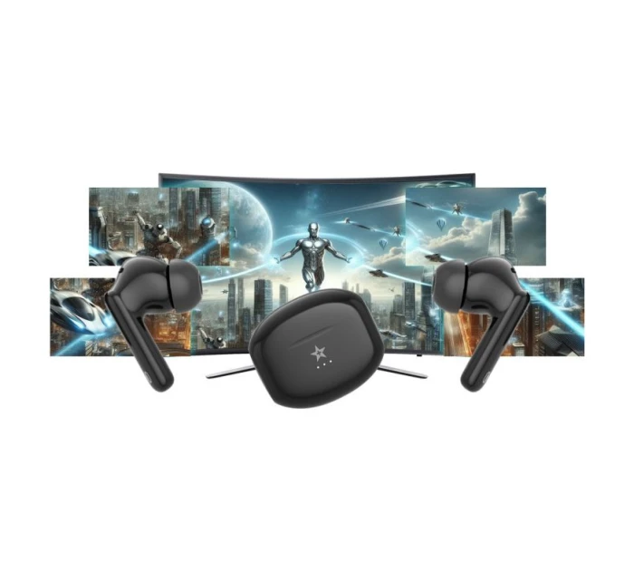 Bezdrátová sluchátka GIEWONT RealSound PRO ANC ENC GWS800-1 Black