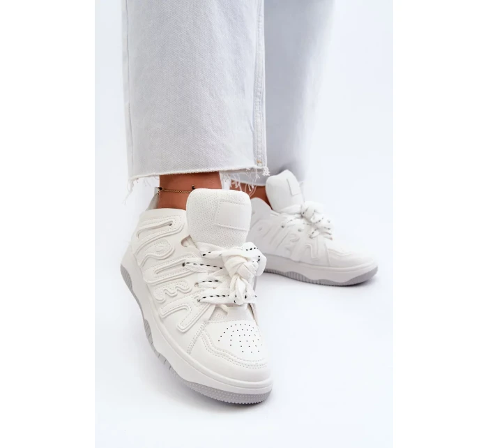 Dámské eko kožené tenisky bílé Berilla Dámské eko kožené tenisky bílé Berilla