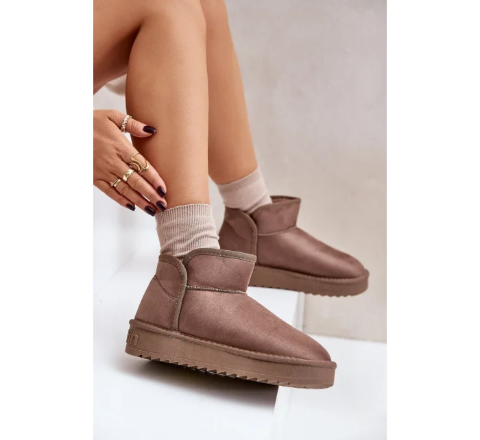 Dámské sněhule na platformě D.Franklin DFSH370010 Taupe Dámské sněhule na platformě D.Franklin DFSH370010 Taupe