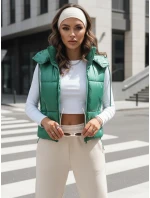 Dámská prošívaná vesta OSHE zelená FashionStreet TY3702