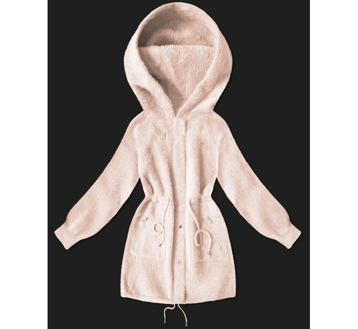 bunda typu alpaka ve světle lososové barvě model 21486715 - MHM
