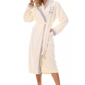 Dámský župan 2419 Tess cream plus - L&L Dámský župan 2419 Tess cream plus - L&L