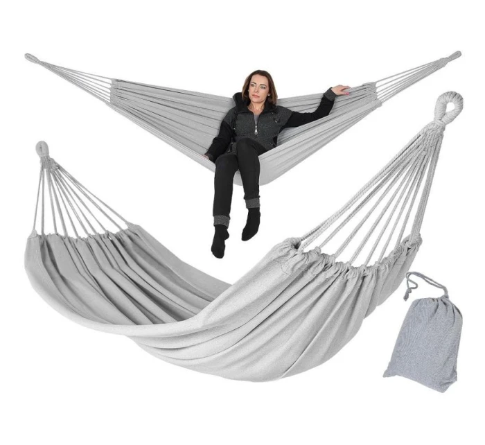 ZAHRADNÍ HOUPACÍ SÍŤ PRO 2 OSOBY 200X150 CM S KRYTEM ŠEDÁ 1039053 ZAHRADNÍ HOUPACÍ SÍŤ PRO 2 OSOBY 200X150 CM S KRYTEM ŠEDÁ 1039053