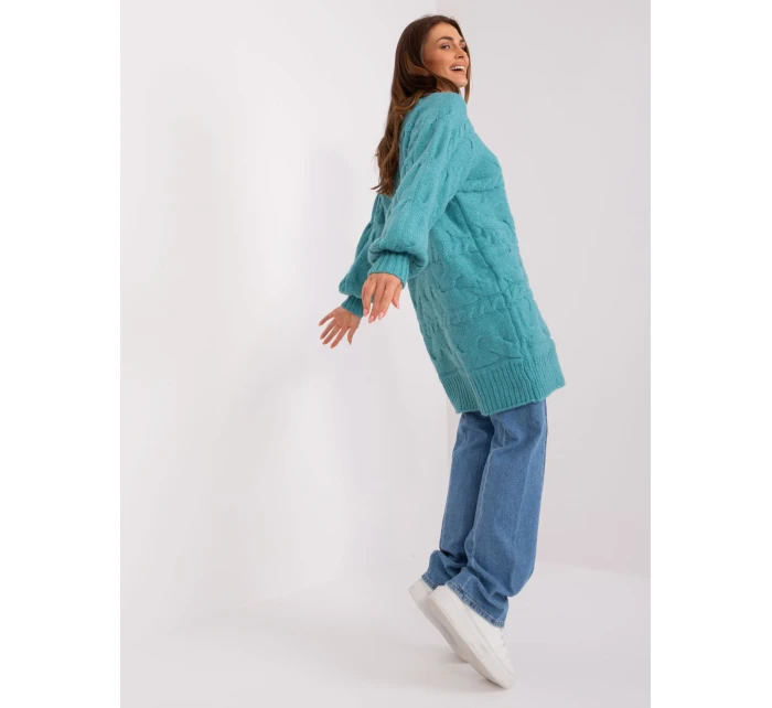 Sweter AT SW model 18884782 turkusowy - FPrice