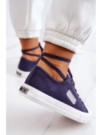 Classic Women's Sneakers BIG STAR JJ274494 Navy Blue