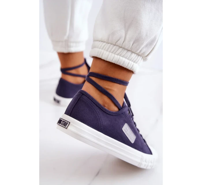 Classic Women's Sneakers BIG STAR JJ274494 Navy Blue