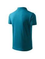 Pique Polo polokošile pánská tmavý tyrkys