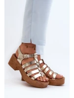 Sandály na podpatku model 198812 Step in style Sandály na podpatku model 198812 Step in style