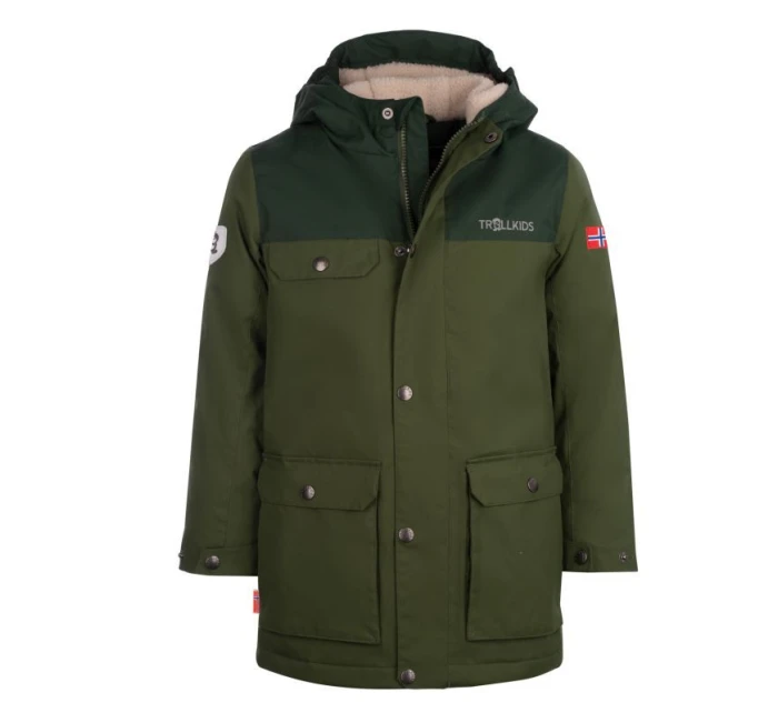Dětská zimní bunda Dětská nepromokavá bunda zelená model 21751359 - Trollkids