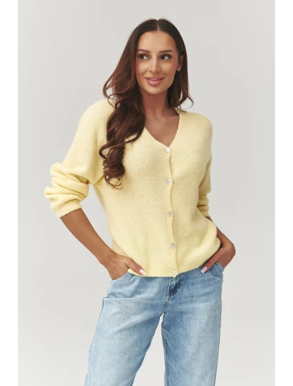 Svetr na zapínání  model 223254 Makadamia