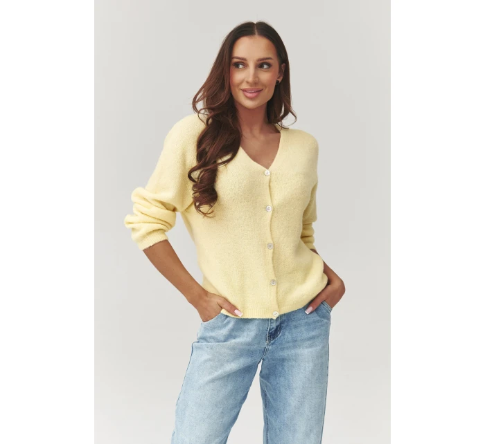 Svetr na zapínání  model 223254 Makadamia