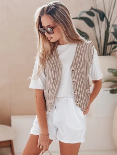 Dámské šortky NOT TOMORROW white Dstreet SY0450