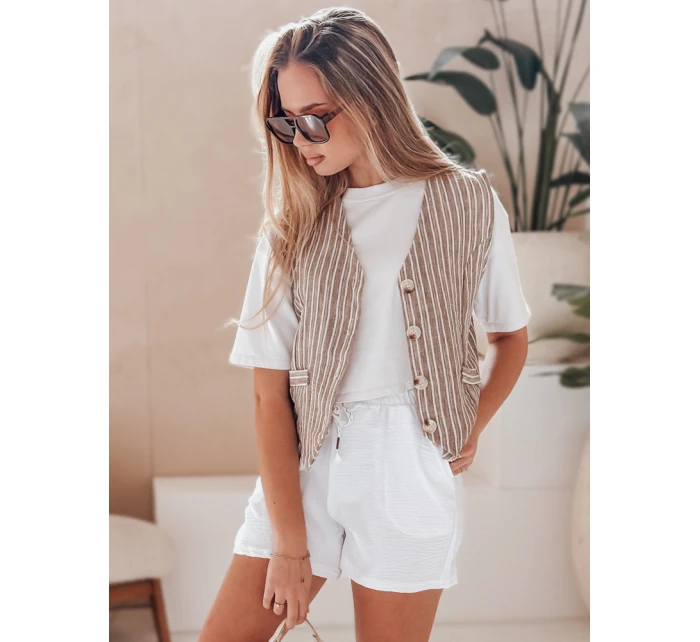 Dámské šortky NOT TOMORROW white Dstreet SY0450