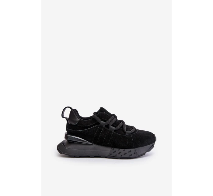 Dámské Zamszové Tenisky Na Platformě S Hlavním Šněrováním Artiker 54C1464 Černé Dámské Zamszové Tenisky Na Platformě S Hlavním Šněrováním Artiker 54C1464 Černé