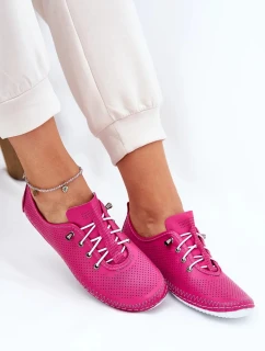 Dámské polobotky z přírodní kůže Artiker – růžové