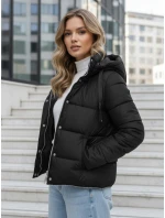 Dámská dlouhá zimní bunda černá model 21991775 - Dstreet Dámská dlouhá zimní bunda černá model 21991775 - Dstreet