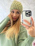 Merry K225 fleecová čepice kiwi+green