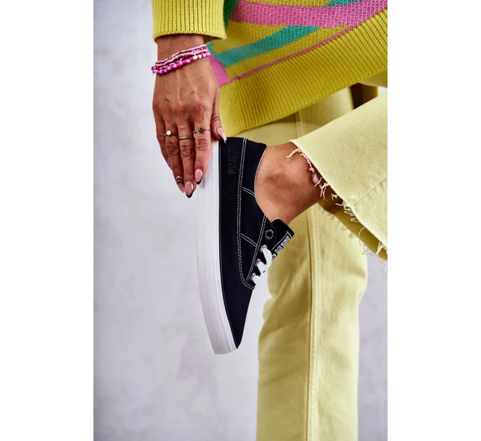 Dámské látkové tenisky Big Star model 21594345 Černá - Big Star Shoes Dámské látkové tenisky Big Star model 21594345 Černá - Big Star Shoes