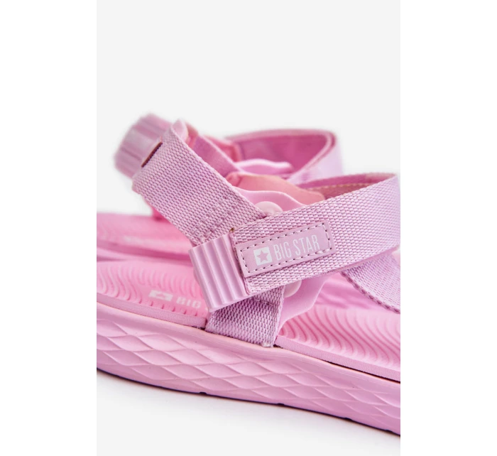 Dámské sandály Big Star model 21609167 Růžové - Big Star Shoes Dámské sandály Big Star model 21609167 Růžové - Big Star Shoes